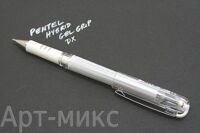 БЕЛАЯ гелевая ручка Hybrid Gel Grip, 0.8 мм, Pentel